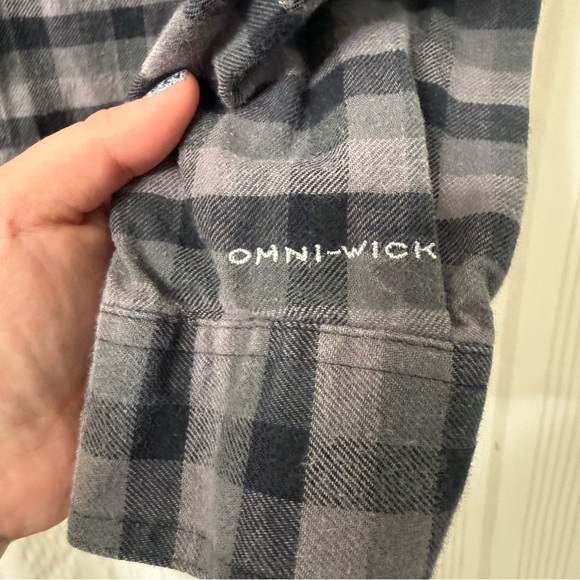 Columbia Grey Plaid Men’s Button Up Flannel - Picture 4 of 5